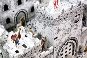 cardboard-mini-coloring-diy-castle-closeup